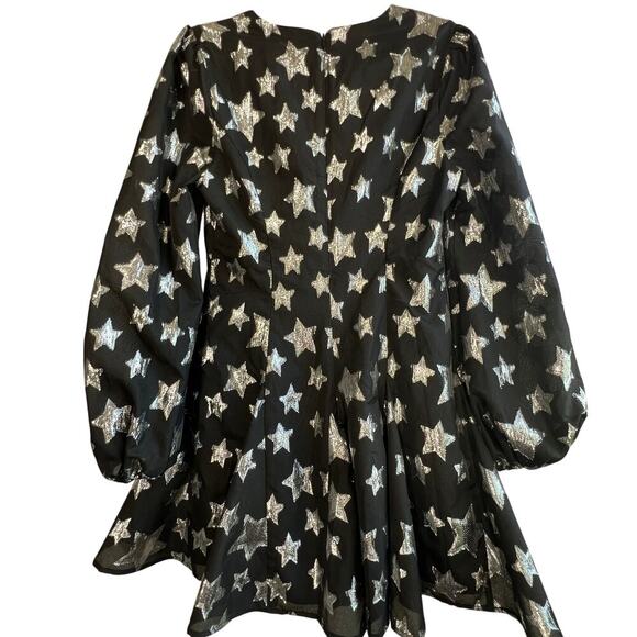 Revolve Lovers and Friends Delphine Silver Star Mini Dress Sz Small - Picture 5 of 11